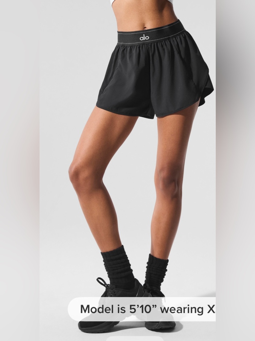 ALO Yoga Match Point Short• SMALL• BLACK•BNWT IN BAG